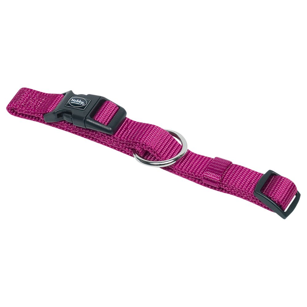 Nobby Halsband CLASSIC XXS/XS-S/S-M/M-L/L-XL alle Farben - Nylon Hundehalsband