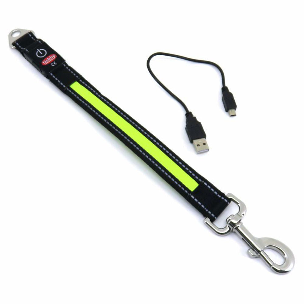 Nobby LED Leinenverlängerung STARLIGHT FLASH - Leuchtleine Gurt Belt Hundeleine