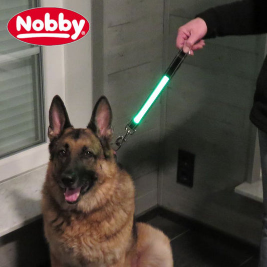 Nobby LED Leinenverlängerung STARLIGHT FLASH - Leuchtleine Gurt Belt Hundeleine