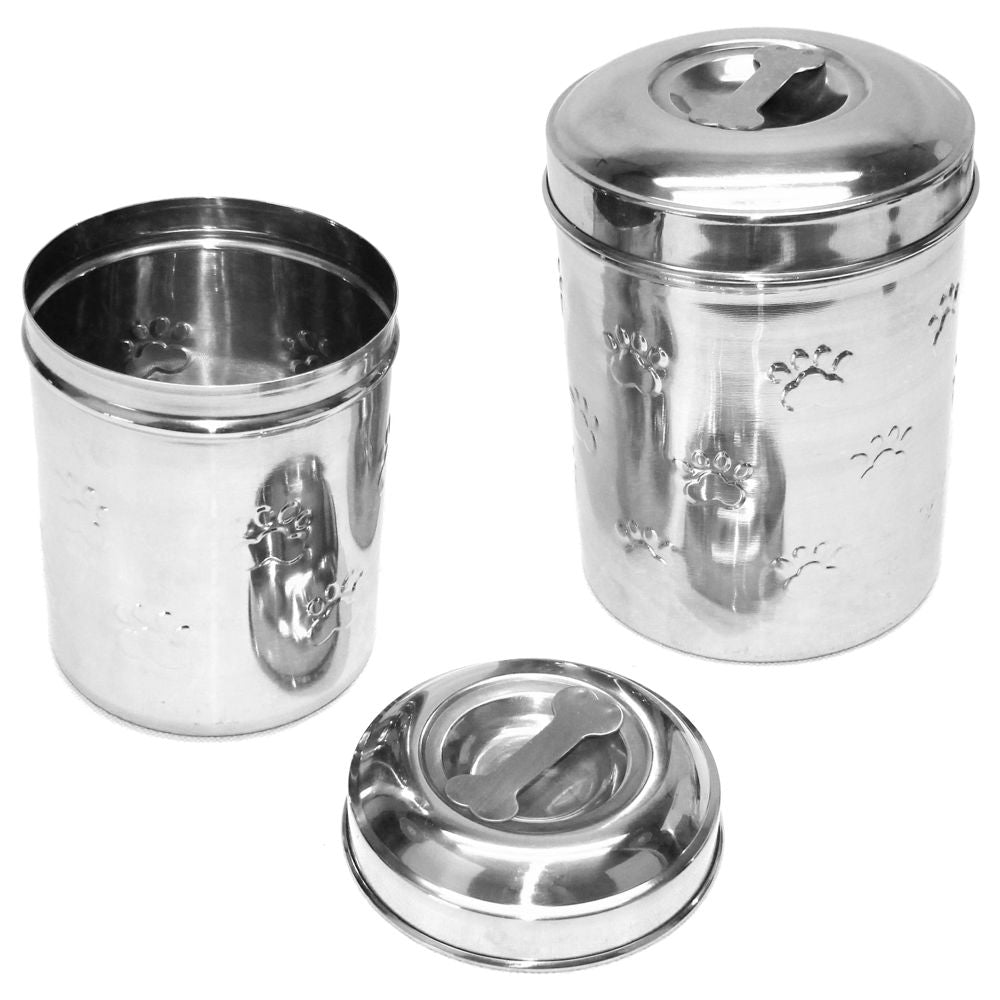 Nobby Snackdosen 2er-Set - Edelstahl Snack-Behälter Futterdose