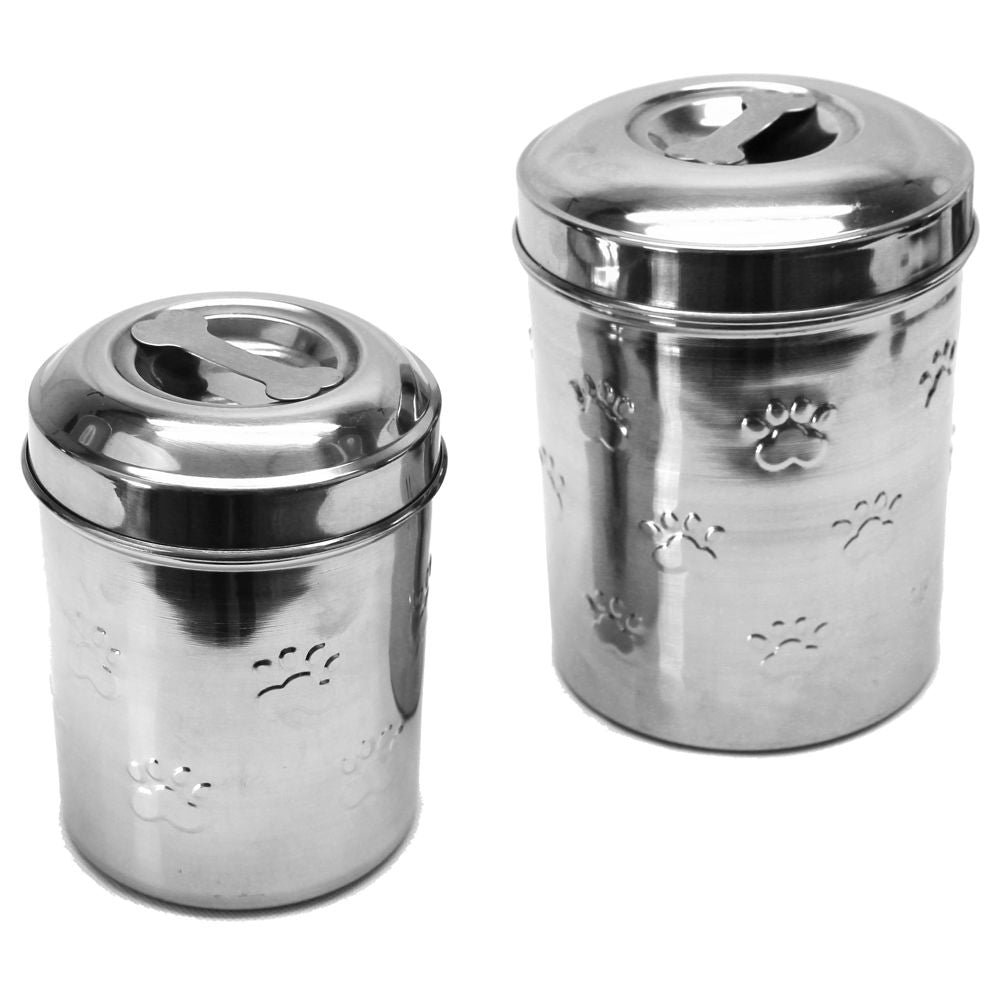 Nobby Snackdosen 2er-Set - Edelstahl Snack-Behälter Futterdose