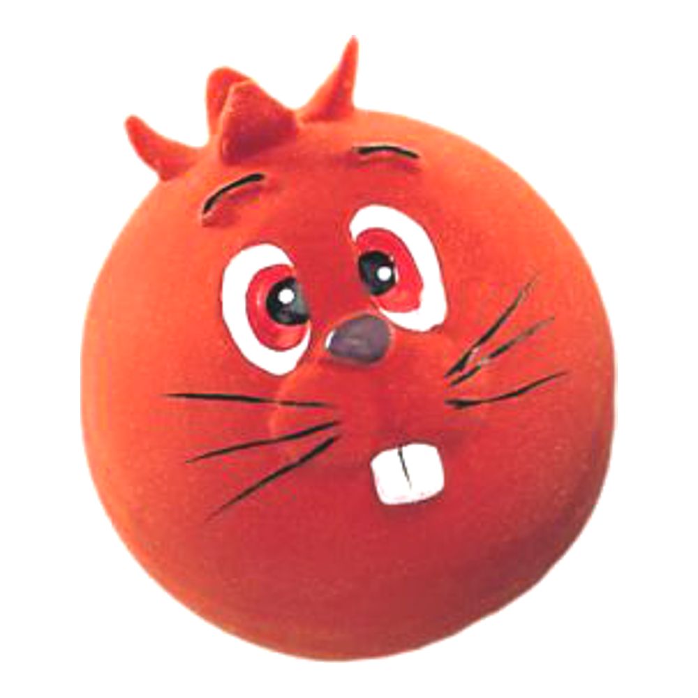 Nobby Latexball mit Tiergesicht - orange