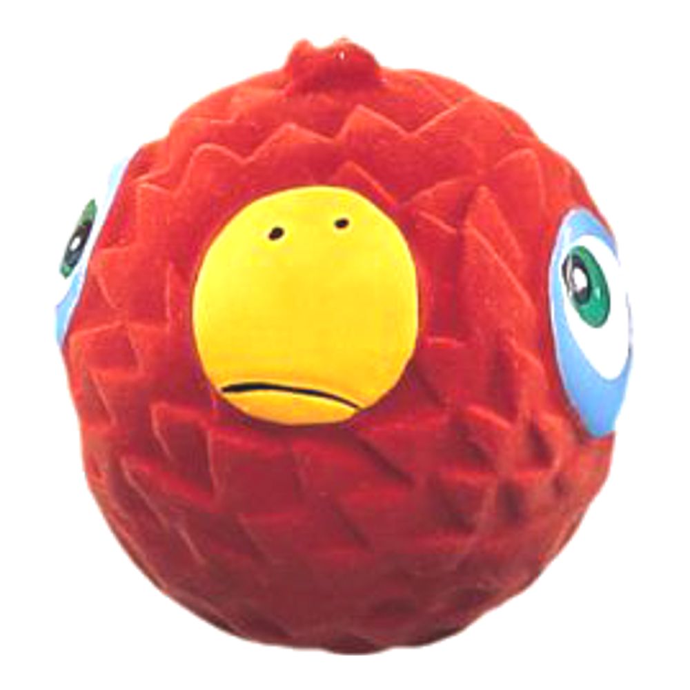 Nobby Latexball mit Tiergesicht - rot