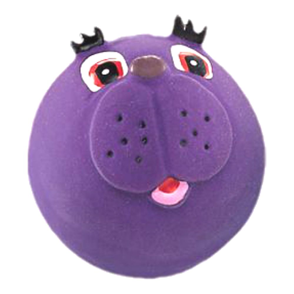 Nobby Latexball mit Tiergesicht - violett