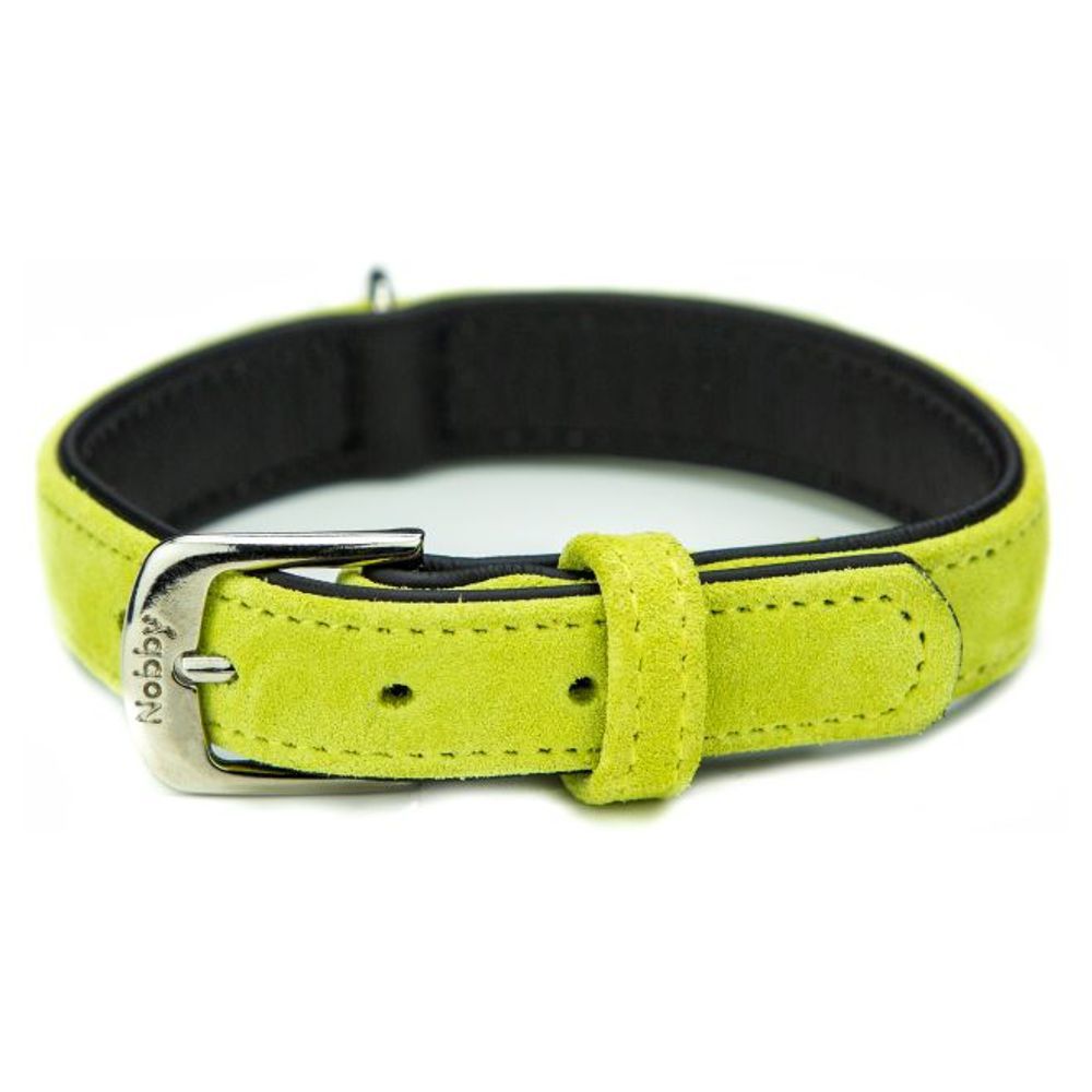 Nobby Leder Halsband VELOURS 26 - 61 cm lang - Nappaleder Hundehalsband Hund