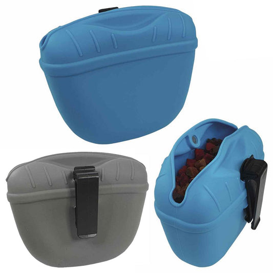 Nobby Silikon Snackbeutel RIO - Futterbeutel Leckerlibeutel Snacktasche mit Clip