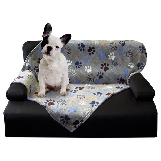 Nobby Fleecedecke LISSI - hellgrau - S/M/L - Hundedecke Kuscheldecke Schutzdecke