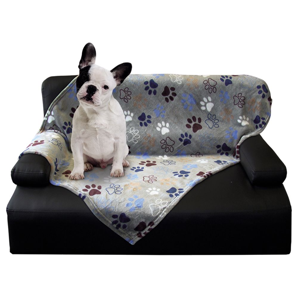 Nobby Fleecedecke LISSI - hellgrau - S/M/L - Hundedecke Kuscheldecke Schutzdecke