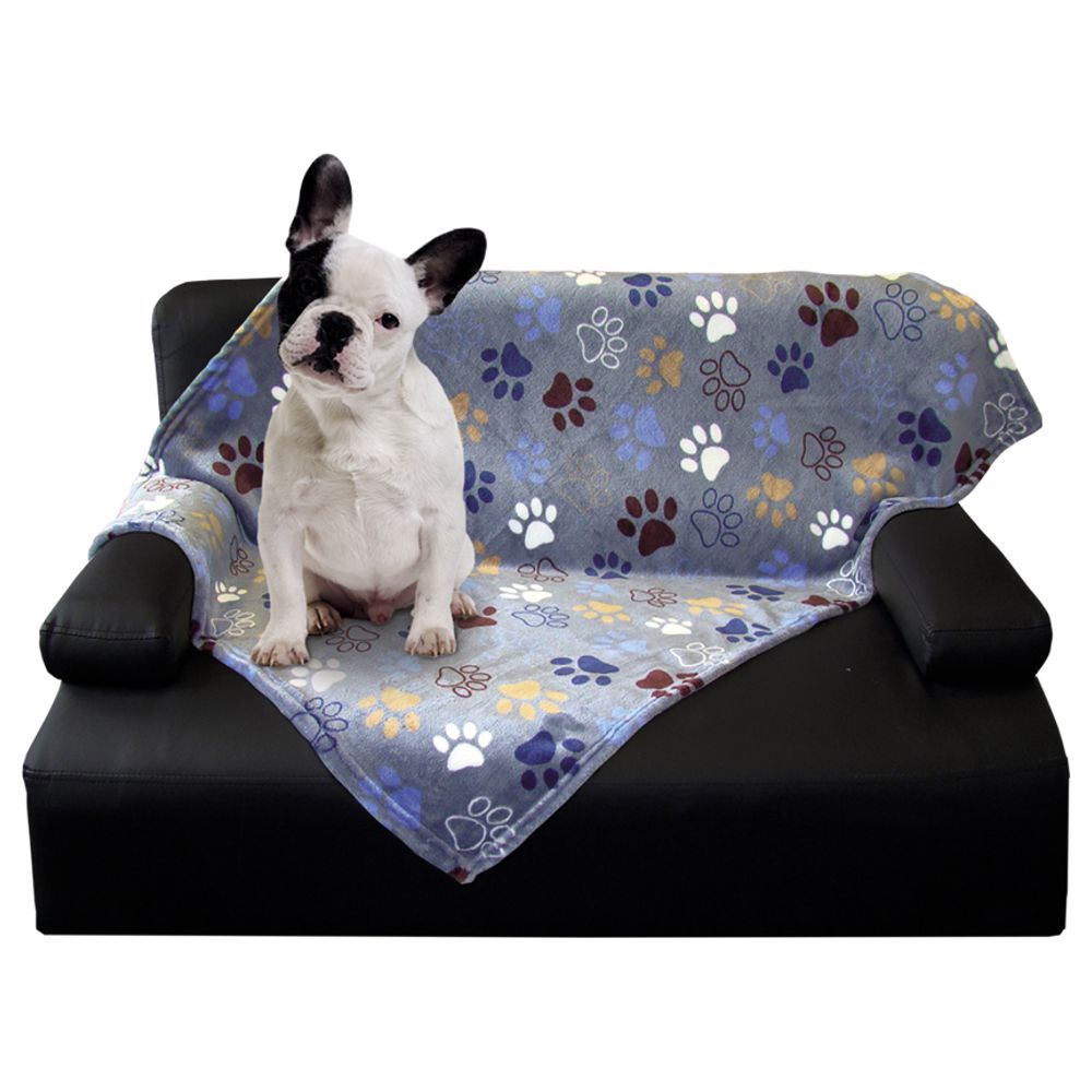 Nobby Fleecedecke LISSI dunkelgrau - S/M/L - Hundedecke Kuscheldecke Schutzdecke
