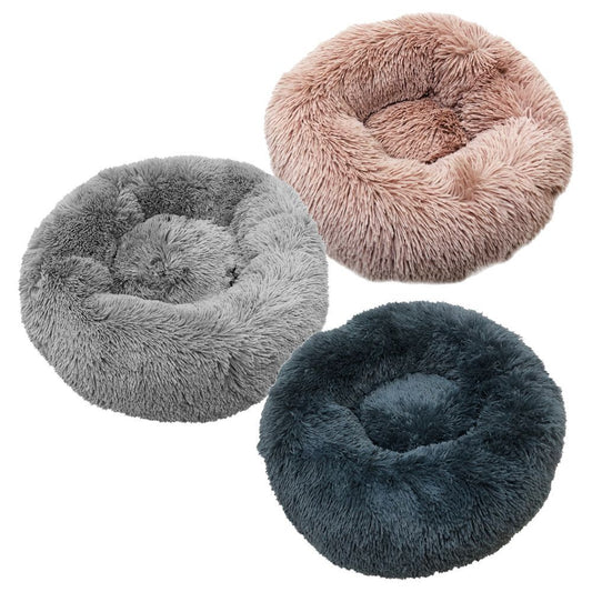 Nobby Donut Classic ESLA - 50 + 70 cm rund - Schlafplatz Decke Kissen Hundebett