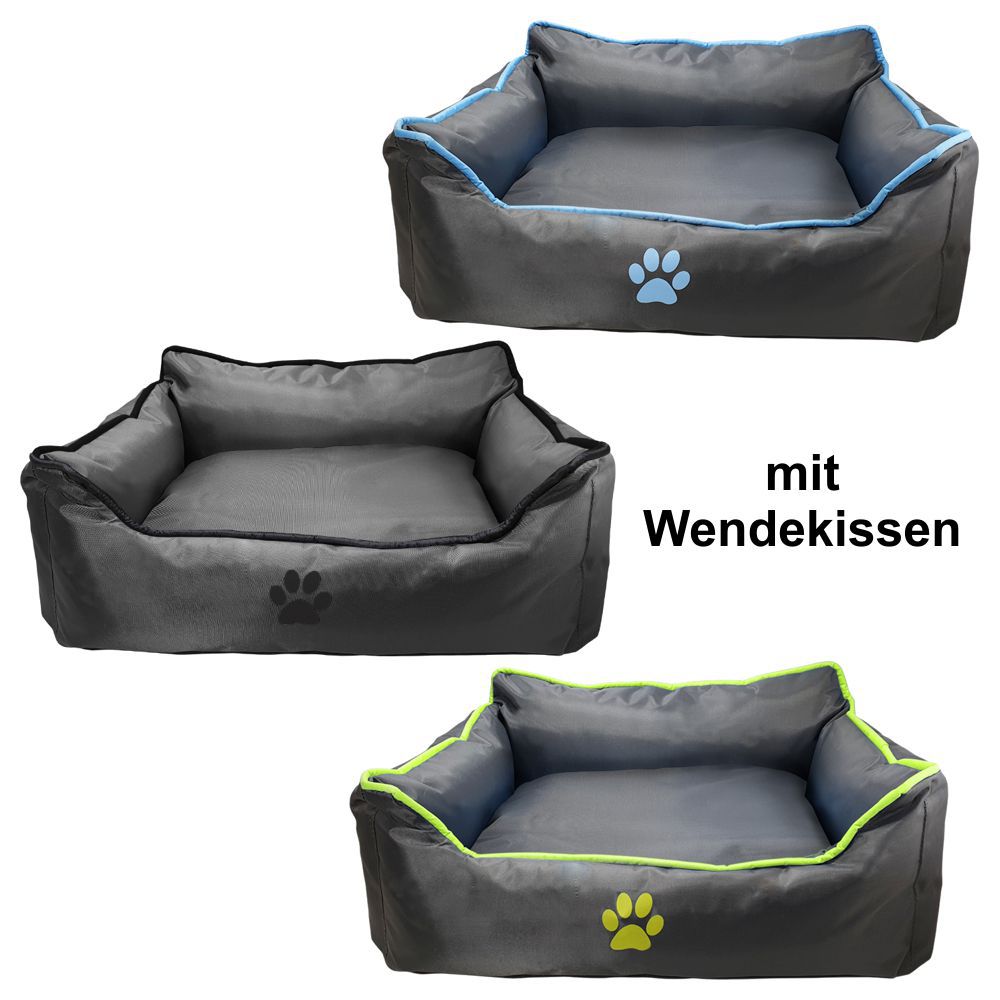 Nobby Komfortbett Classic RENO - eckig - Schlafplatz Decke Kissen Hundebett