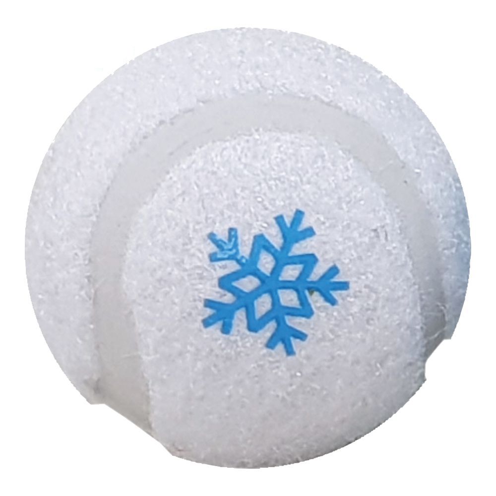 Nobby XMAS Tennisball - S/M - blau grün rot weiß - Apportierspiel Ball für Hund