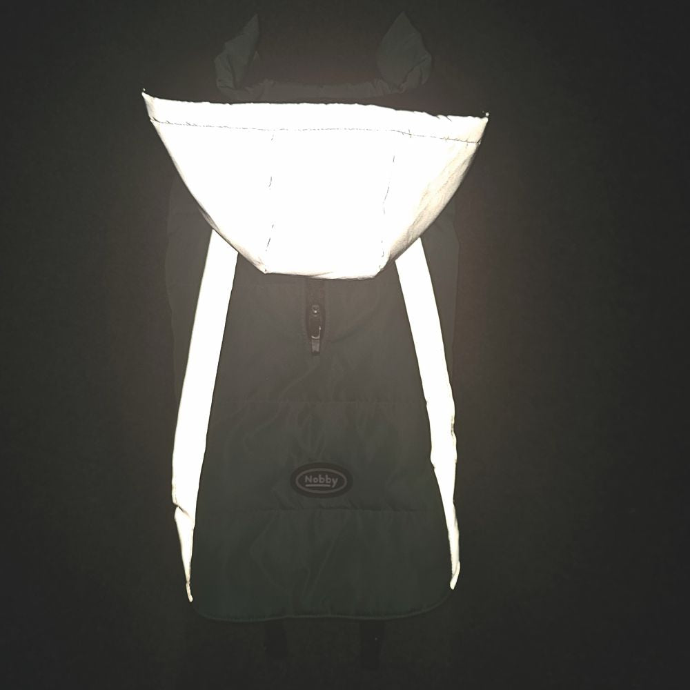 Nobby Hundemantel REFLECT - blau/grau - Hundejacke Regenmantel Hundepullover