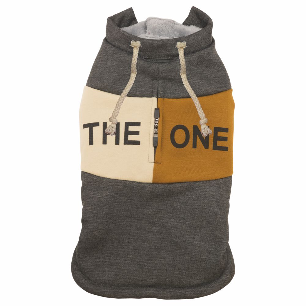 Nobby Hundepullover THE ONE - grau/caramel - Sweater Hundemantel Hundejacke