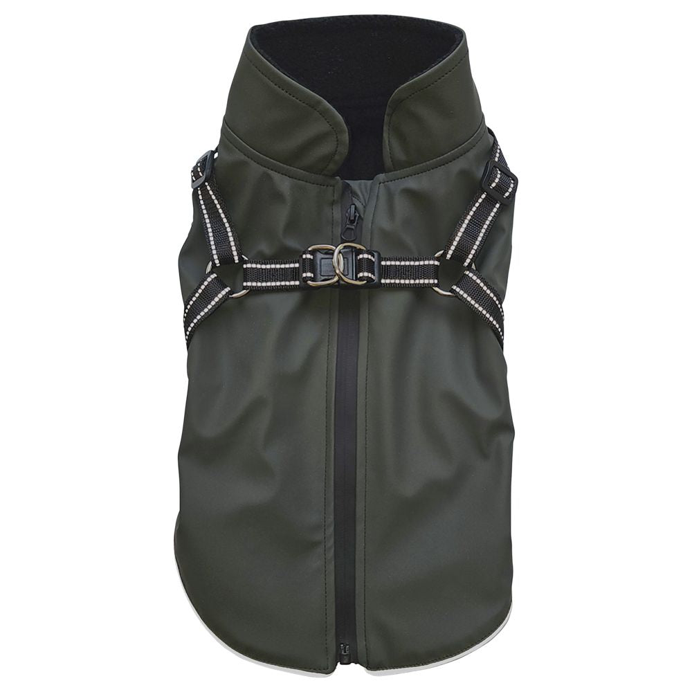 Nobby Regenmantel ANTEKA 2 in 1 - mit Geschirr - Hundemantel Hundejacke