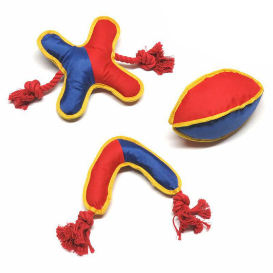 Nobby Spielzeug TAFF TOY - Hundespiel Apportierpiel Wurfspiel Zerrspiel mit Seil