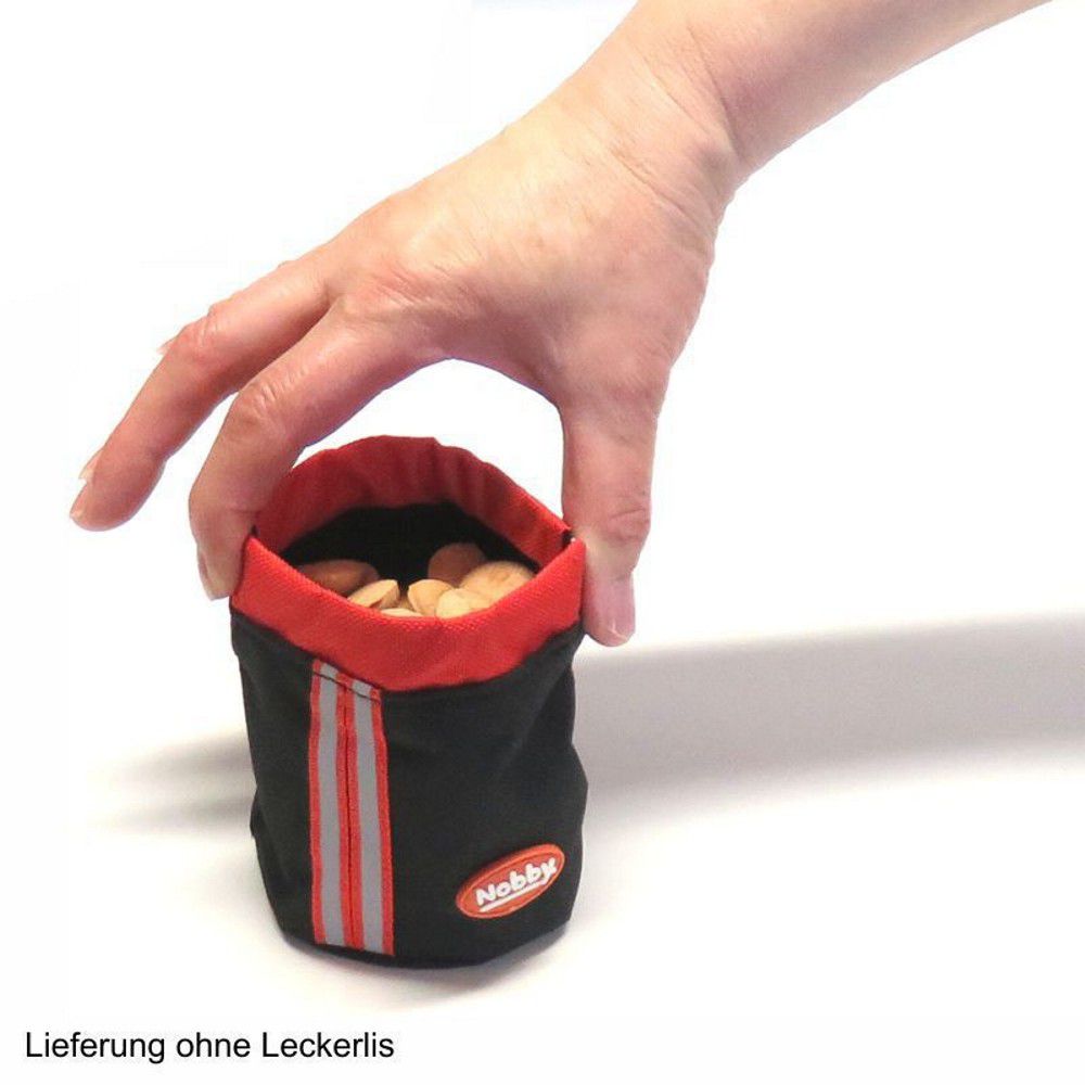 Nobby Snackbeutel - Nylon Futterbeutel Leckerlibeutel Snacktasche - Clip + Klett