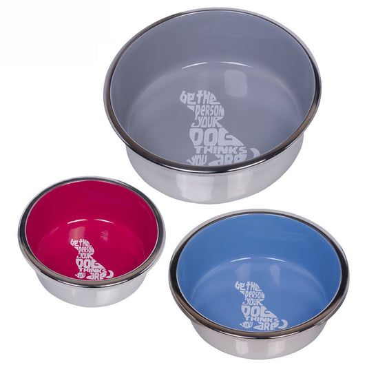 Nobby Futternapf WISE - Edelstahl Wassernapf Fressnapf Hundenapf Hunde/Katzen