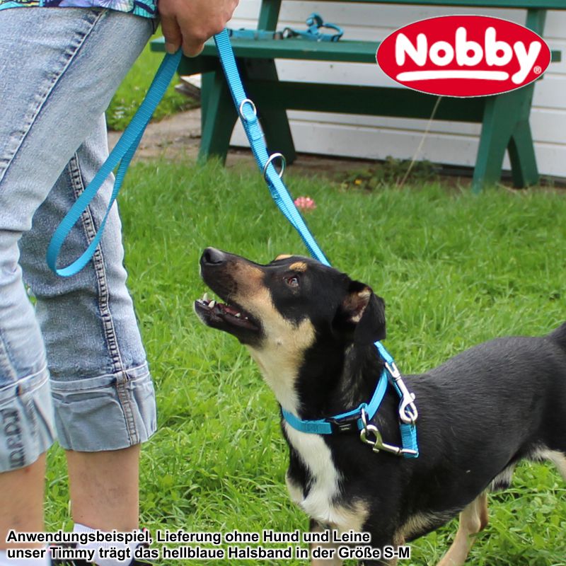 Nobby Halsband CLASSIC XXS/XS-S/S-M/M-L/L-XL alle Farben - Nylon Hundehalsband