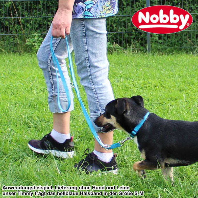 Nobby Halsband CLASSIC XXS/XS-S/S-M/M-L/L-XL alle Farben - Nylon Hundehalsband