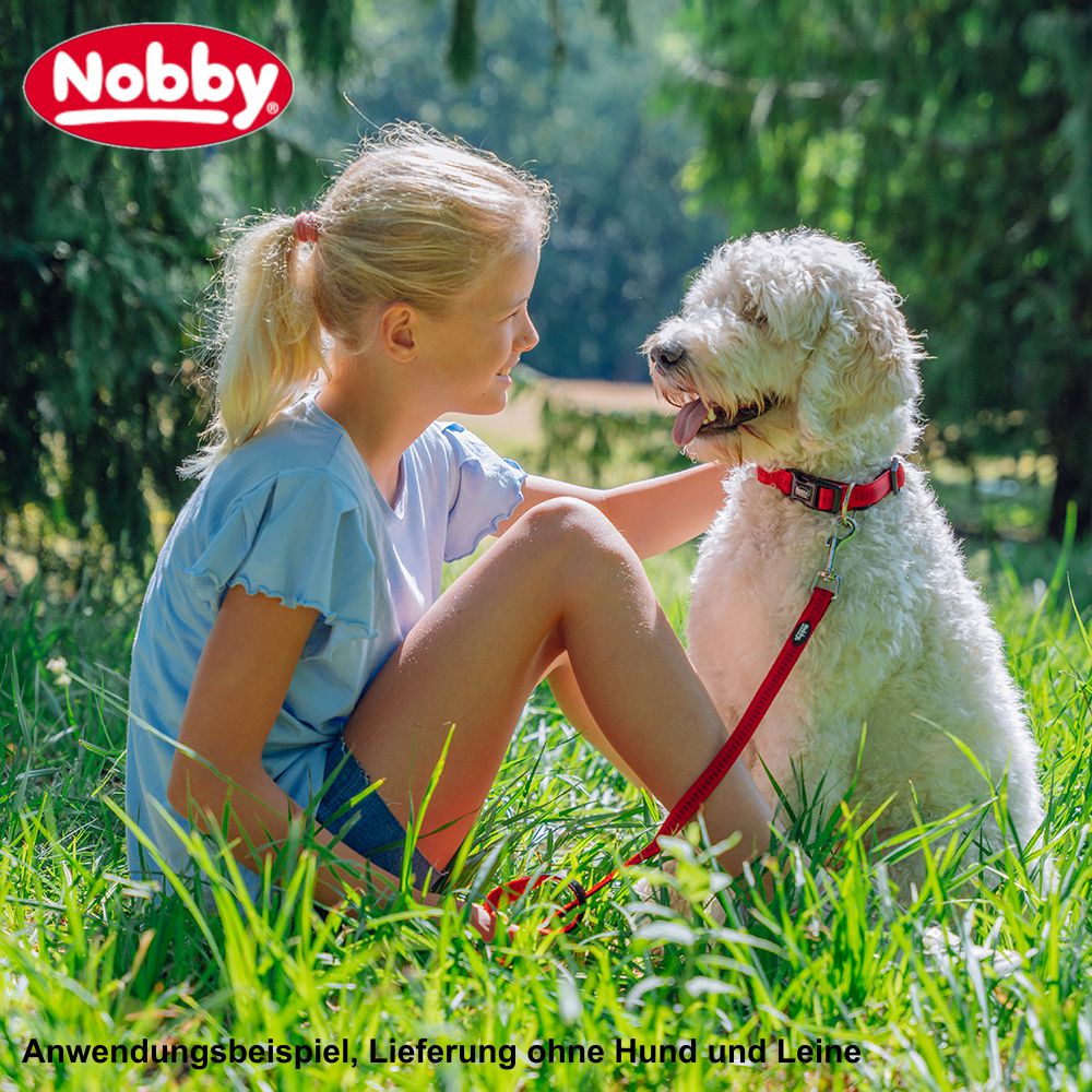 Nobby Halsband SOFT GRIP XS/XS-S/S-M/M-L/L-XL alle Farben - Nylon Hundehalsband