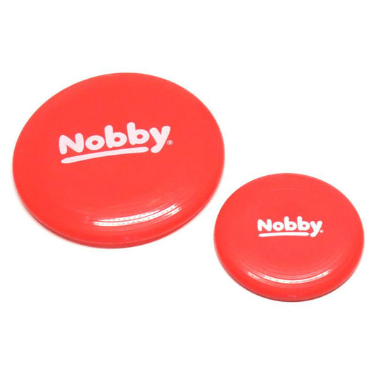 Nobby Wurfscheibe Ø 15 + 23 cm rot Hundespiel Apportierspiel Wurfspiel Frisbee