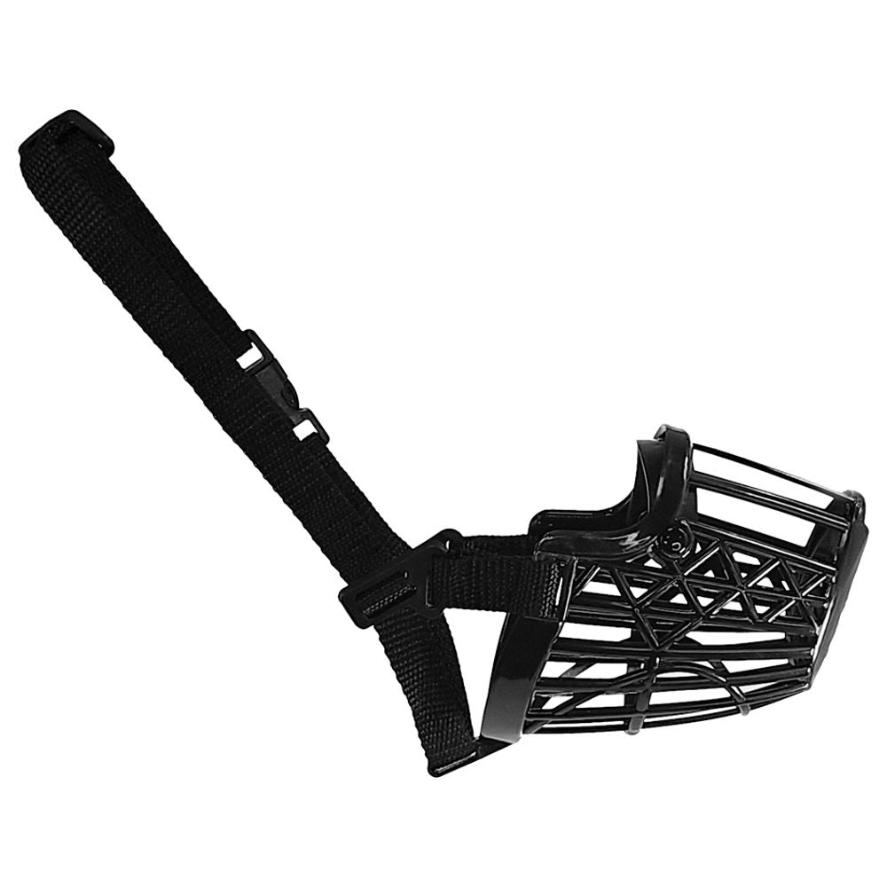 Nobby Maulkorb - Größe XXS-XL - schwarz+braun Kunststoff Nylon Hundemaulkorb