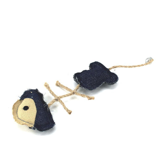 Nobby Katzenspielzeug mit Catnip - Fisch + Hummer - Seil und Glöckchen Stoff-Mix