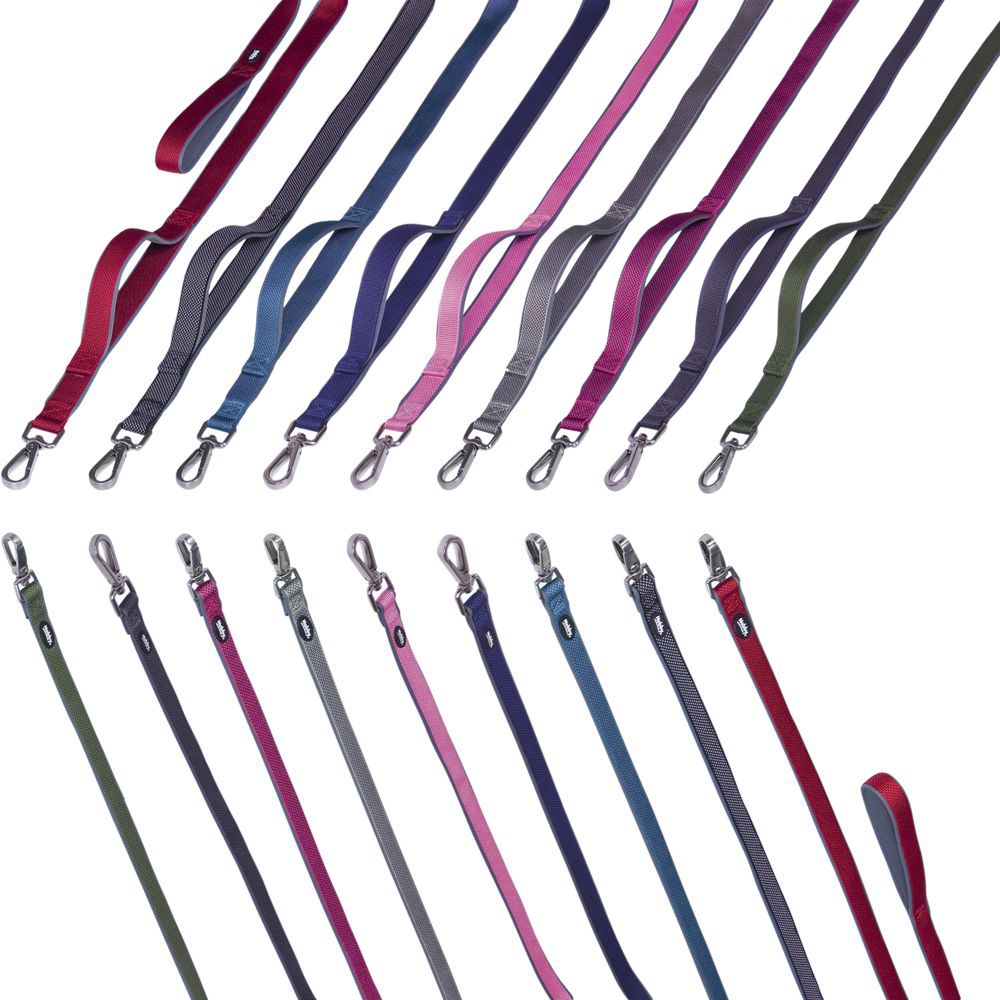 Nobby Leine CLASSIC PRENO ROYAL 120 cm lang - 15/20/25 mm breit Nylon Hundeleine