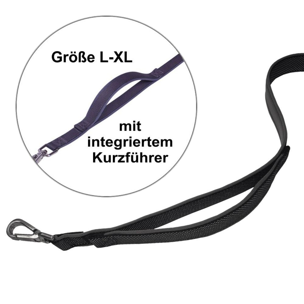 Nobby Leine CLASSIC PRENO ROYAL 120 cm lang - 15/20/25 mm breit Nylon Hundeleine