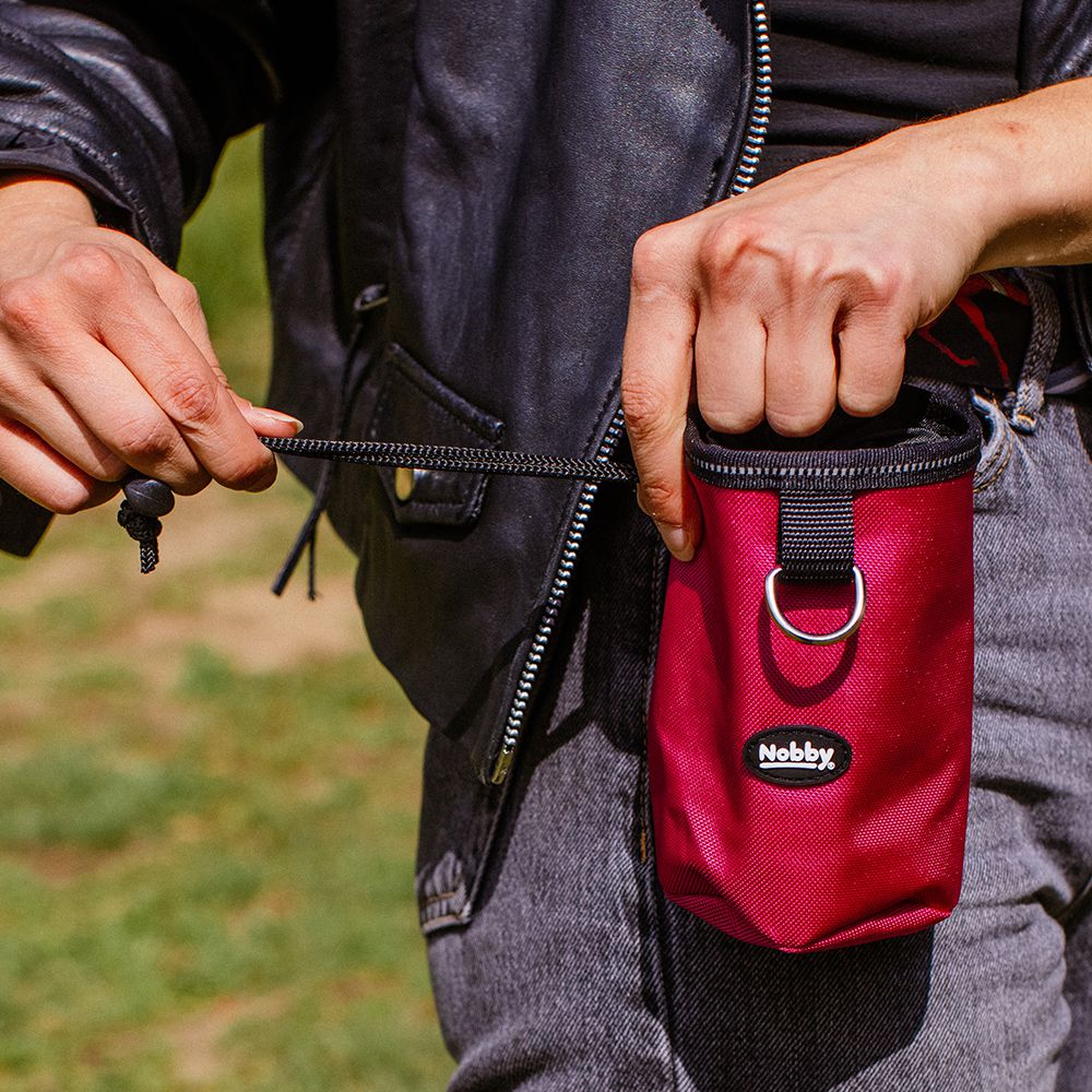 Nobby Snackbeutel RIO - Nylon Futterbeutel Leckerlibeutel Snacktasche mit Clip