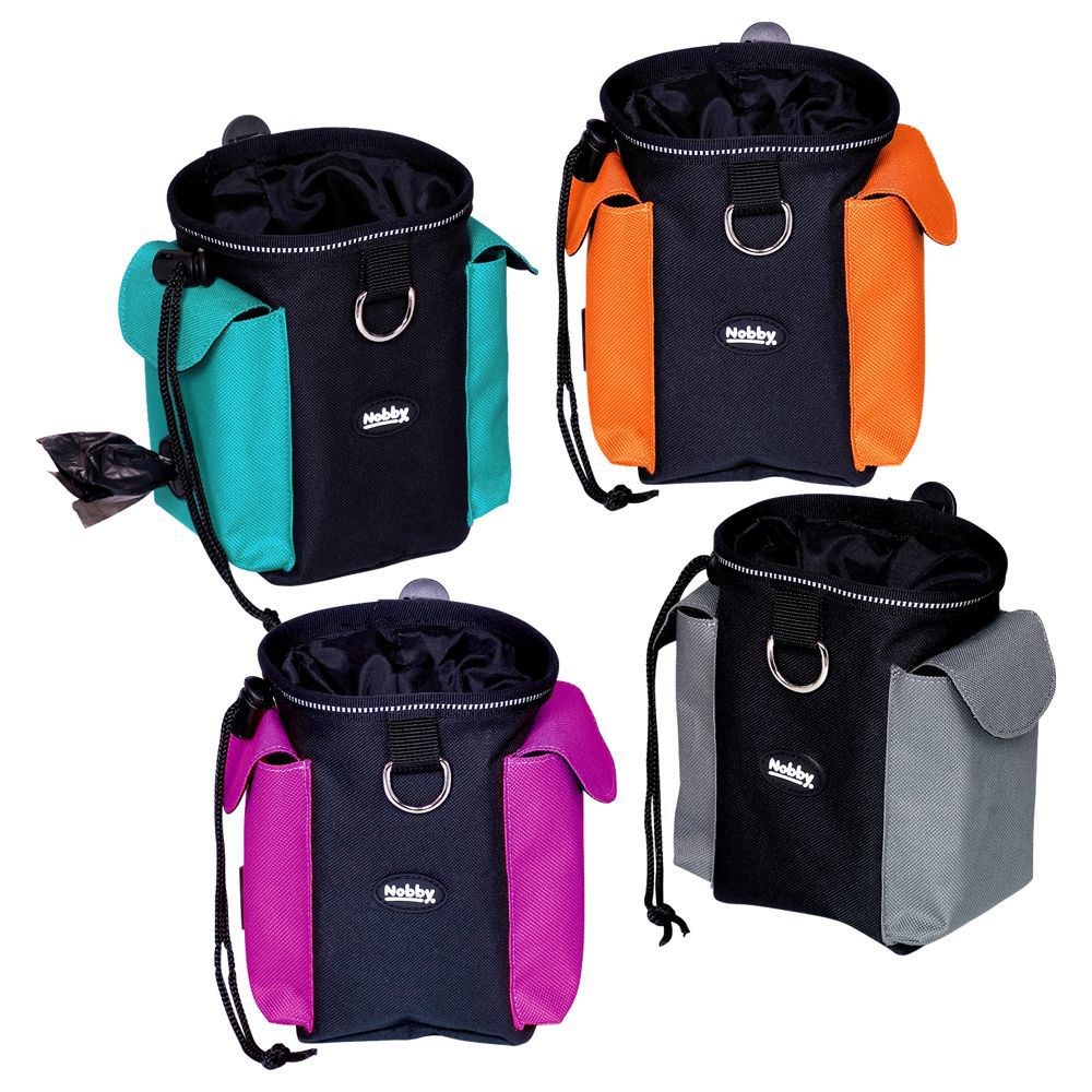 Nobby Snackbeutel RIO 2in1 - Nylon Kotbeutelspender Futterbeutel Snackbag Clip