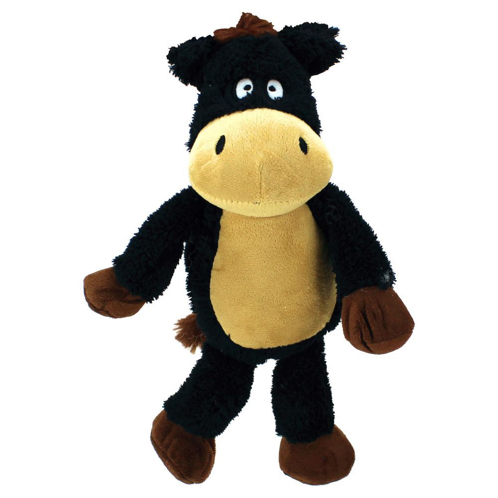 PetSport Plüsch Hundespielzeug Pferd - Kuscheltier mit Squeaker Welpen Spielzeug