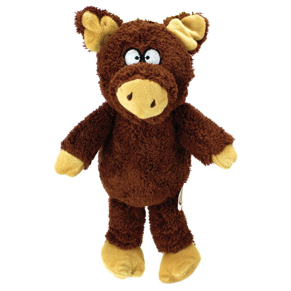 PetSport Plüsch Hundespielzeug Schwein Kuscheltier mit Squeaker Welpen Spielzeug