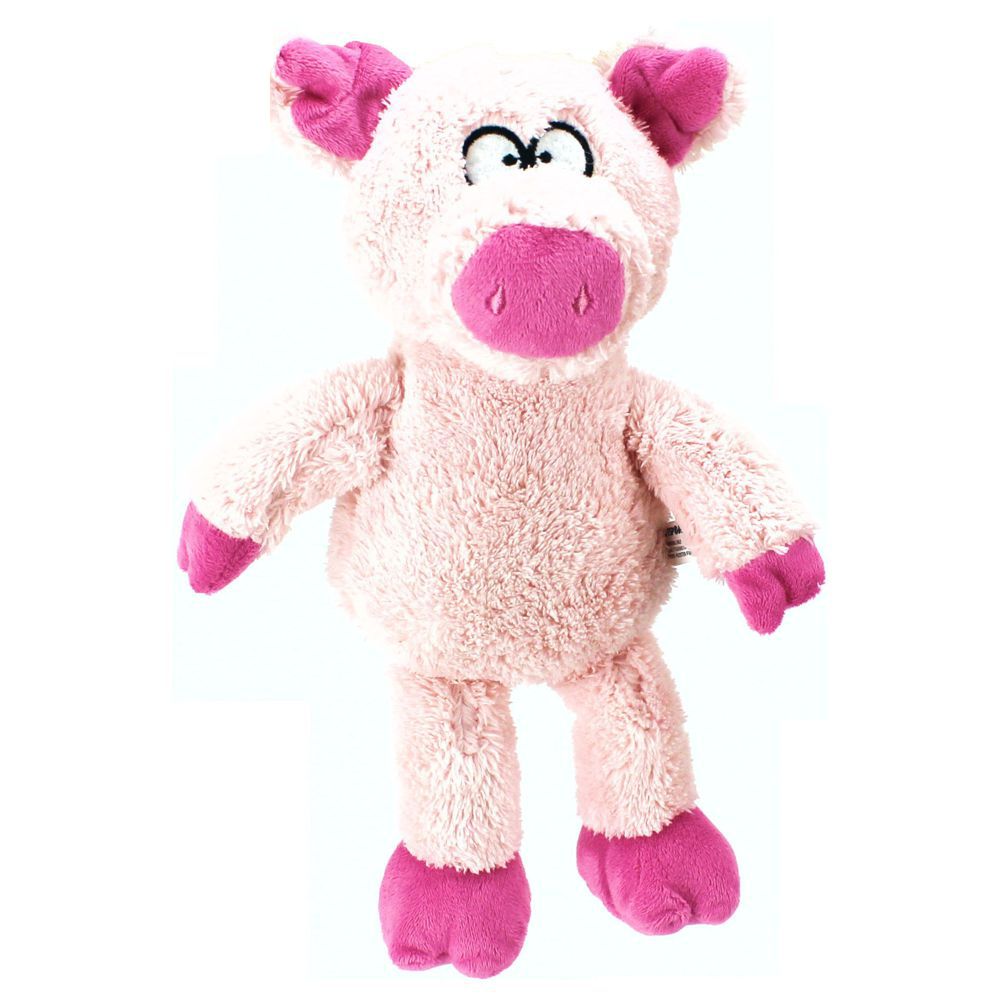 PetSport Plüsch Hundespielzeug Schwein Kuscheltier mit Squeaker Welpen Spielzeug