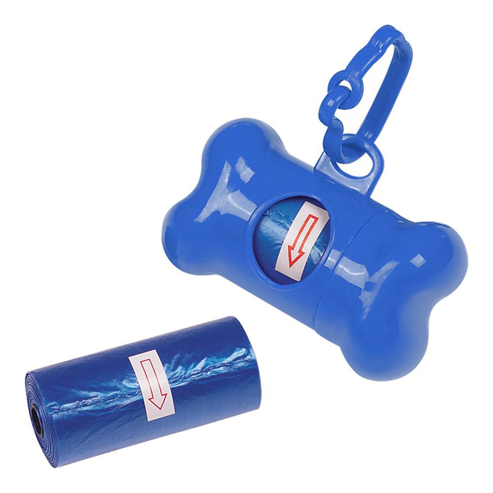 PetSport Kotbeutelspender mit Kottüten - blau/grün/rot - Hunde Kotbeutel Spender