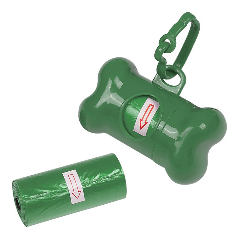 PetSport Kotbeutelspender mit Kottüten - blau/grün/rot - Hunde Kotbeutel Spender