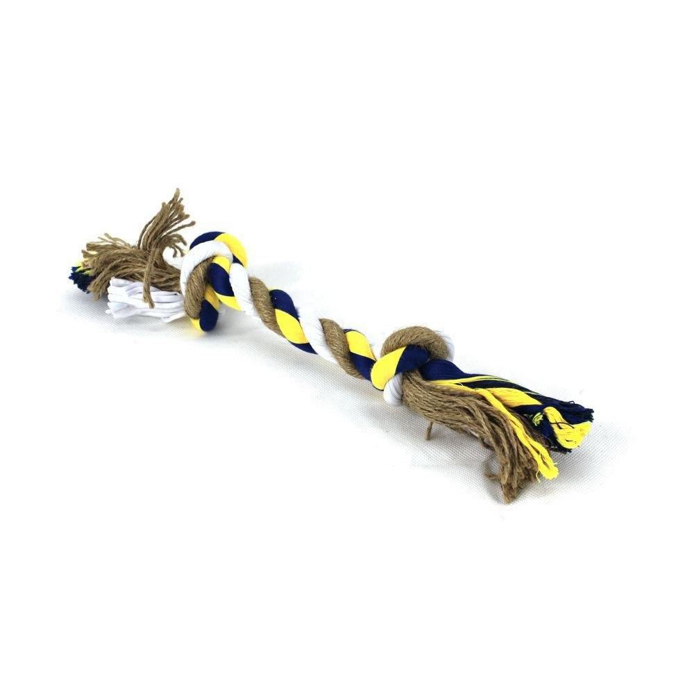 PetSport Knotenseil TRIPLE TEX Baumwoll-Seil Zerrspiel Spieltau Kauseil Wurfseil