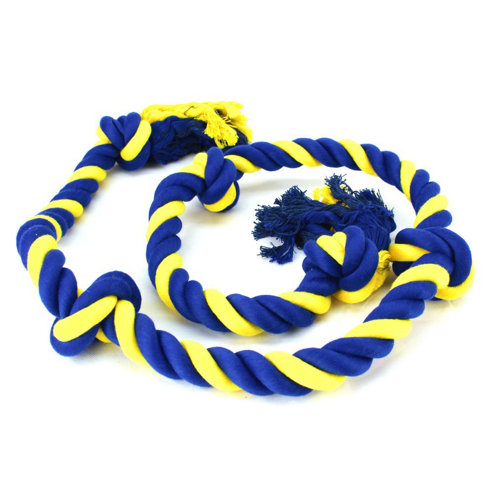 PetSport Knotenseil - Baumwoll-Seil Zerrspiel Spieltau Kauseil Wurfspiel