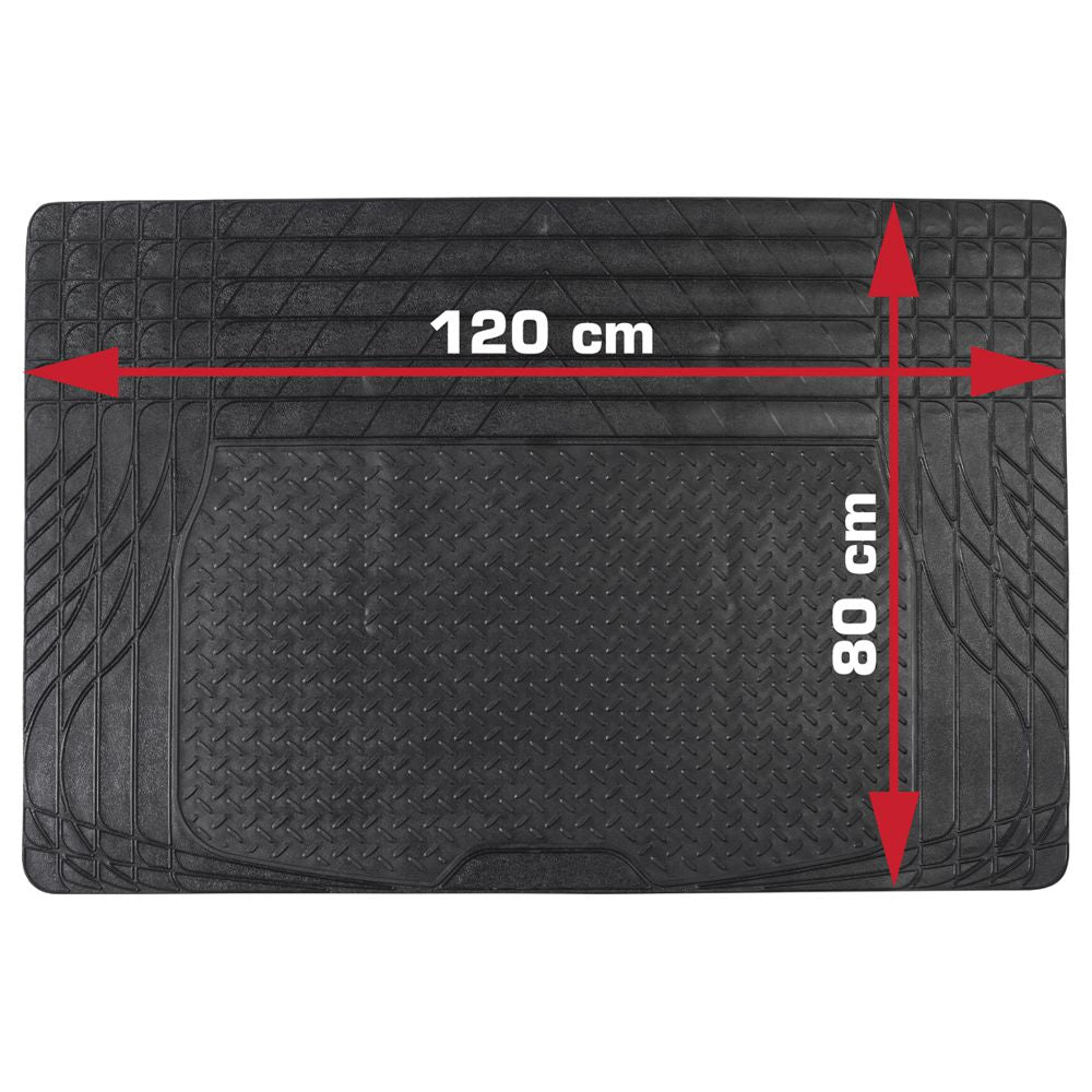 Dino universal Kofferraummatte 120 x 80 cm - universell zuschneidbar - schwarz