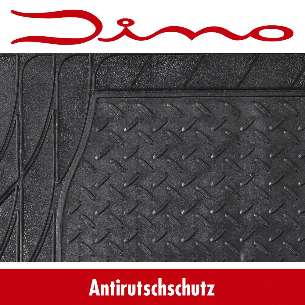 Dino universal Kofferraummatte 120 x 80 cm - universell zuschneidbar - schwarz