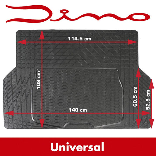 Dino universal Kofferraummatte 140 x 108 cm - universell zuschneidbar - schwarz