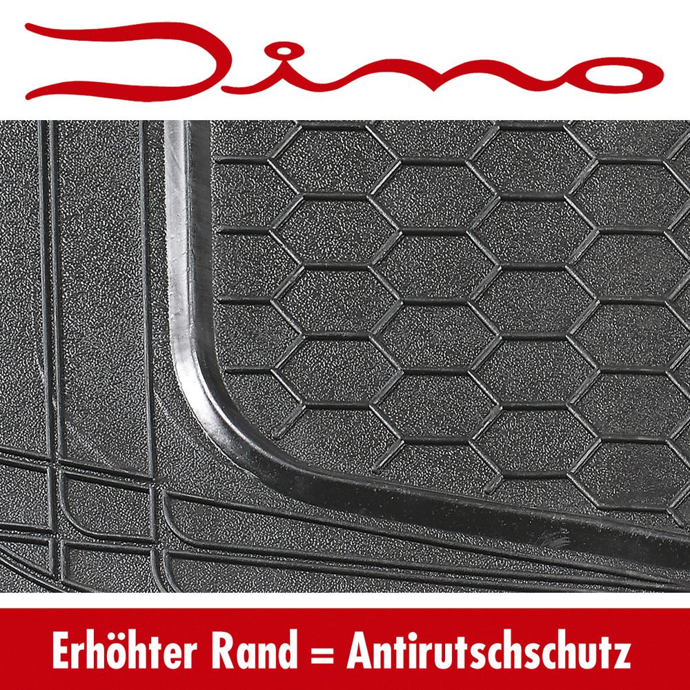 Dino universal Kofferraummatte 140 x 108 cm - universell zuschneidbar - schwarz