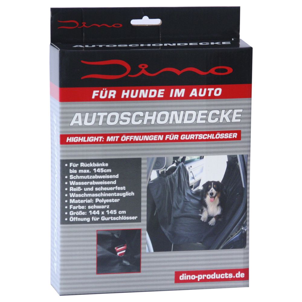 Dino Kfz Hundedecke - Schutzdecke Schondecke - Schutz für Auto + Sitze