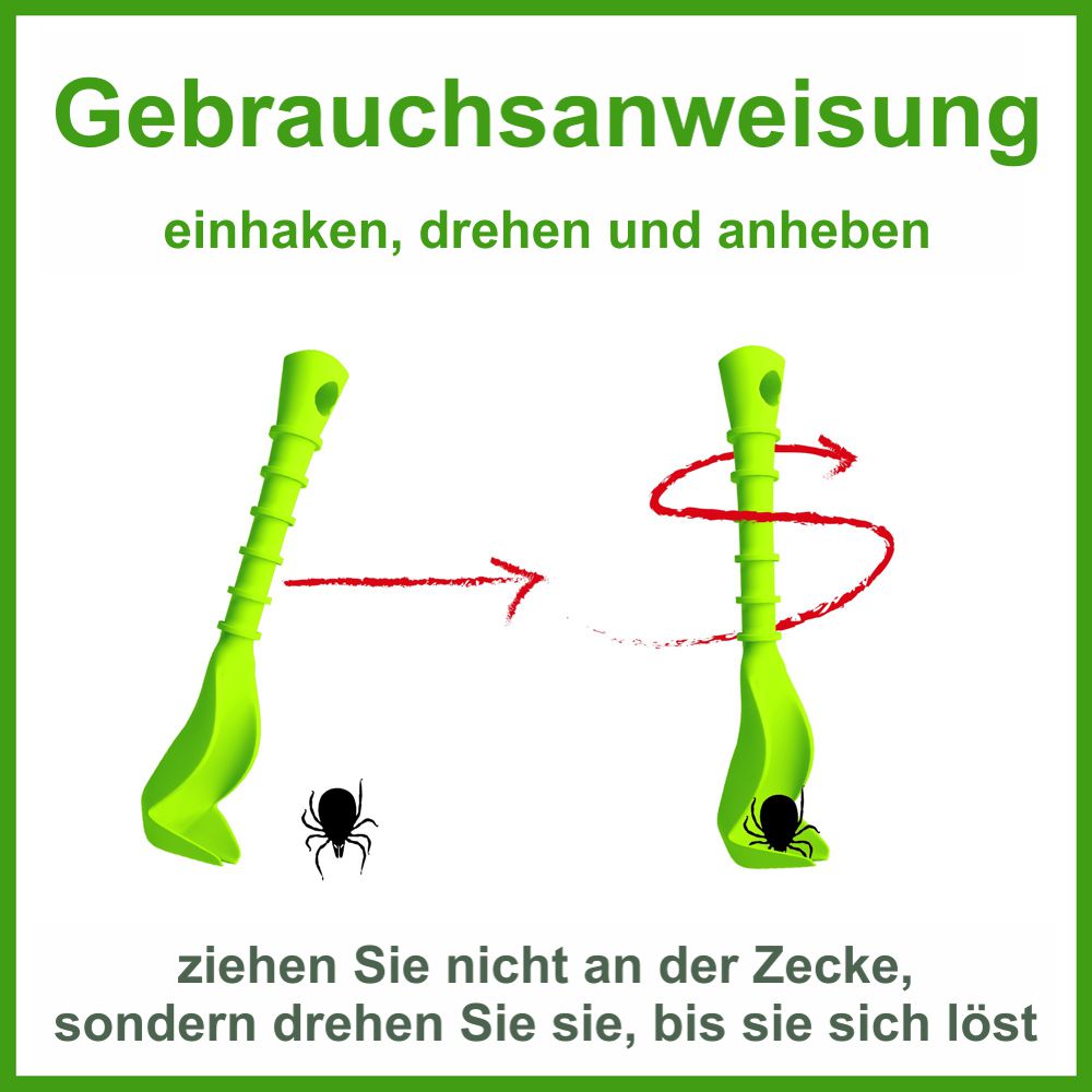 ZenPet Tick Tornado - Zeckenzange - für Hund/Katze - Kunststoff Zeckenentferner