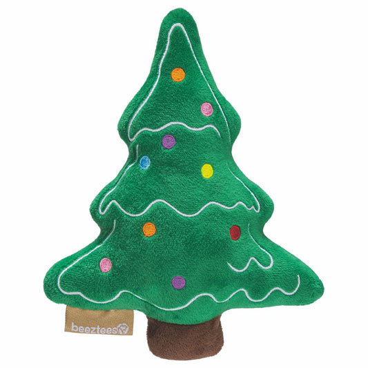 Beeztees XMAS Plüsch-Hundespielzeug Weihnachtsbaum 19 cm Kuscheltier Plüschtier