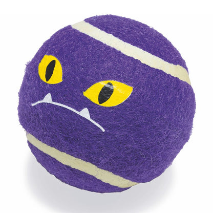 Beeztees HALLOWEEN Spooky Tennisball - 4 Stk - 6,3 cm - Apportierspiel Ball Hund