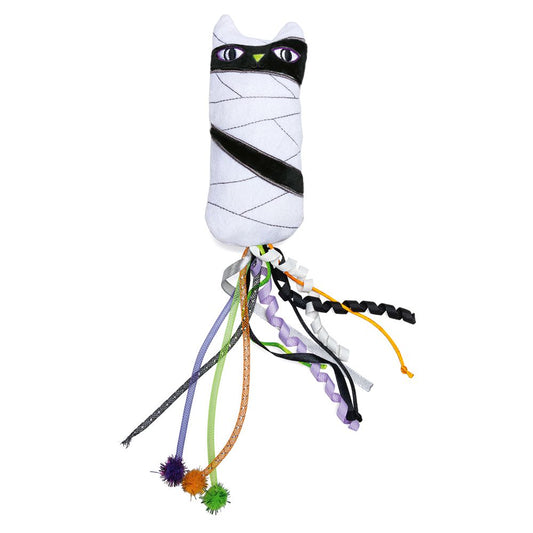 Beeztees HALLOWEEN Plüsch-Katzenspielzeug Mumie - mit Catnip - Katzenminze