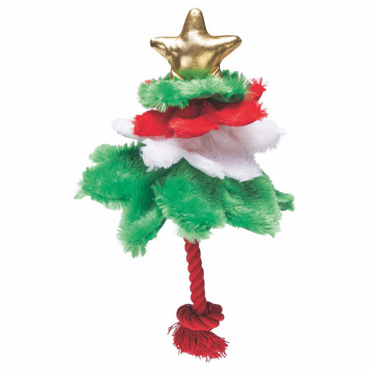 Beeztees XMAS Plüsch-Hundespielzeug Weihnachtsbaum 35 cm - knistert Kuscheltier