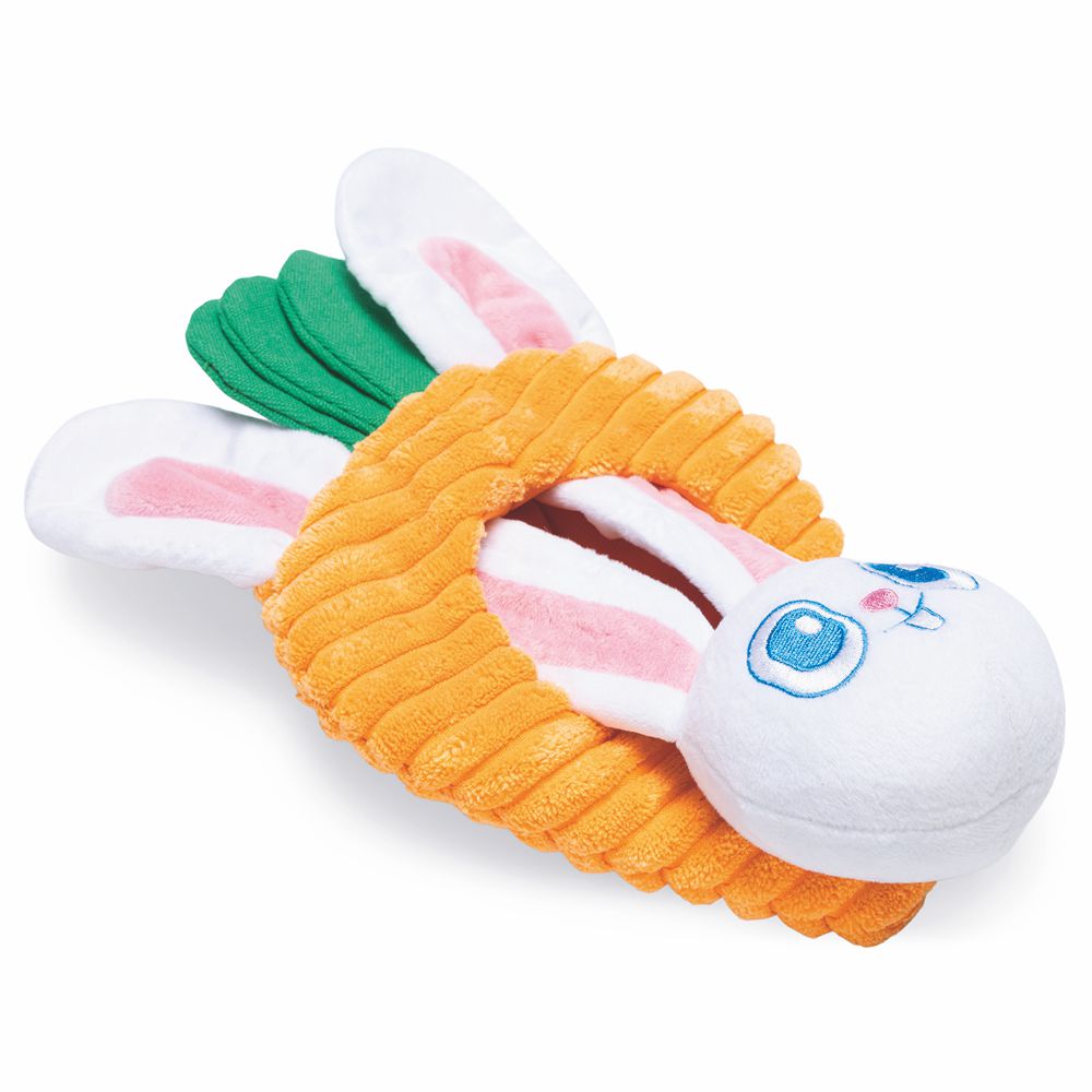 Beeztees Plüsch-Hundespielzeug Osterhase KNABBEL - 32 cm Ostern Plüschspielzeug